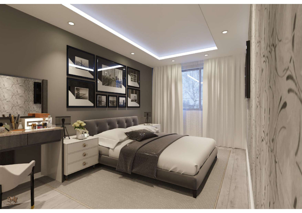 Обложка проекта: ПРОЕКТ СПАЛЬНИ "ЦВЕТ ЗЕЛЕНОГО ЖУКА"