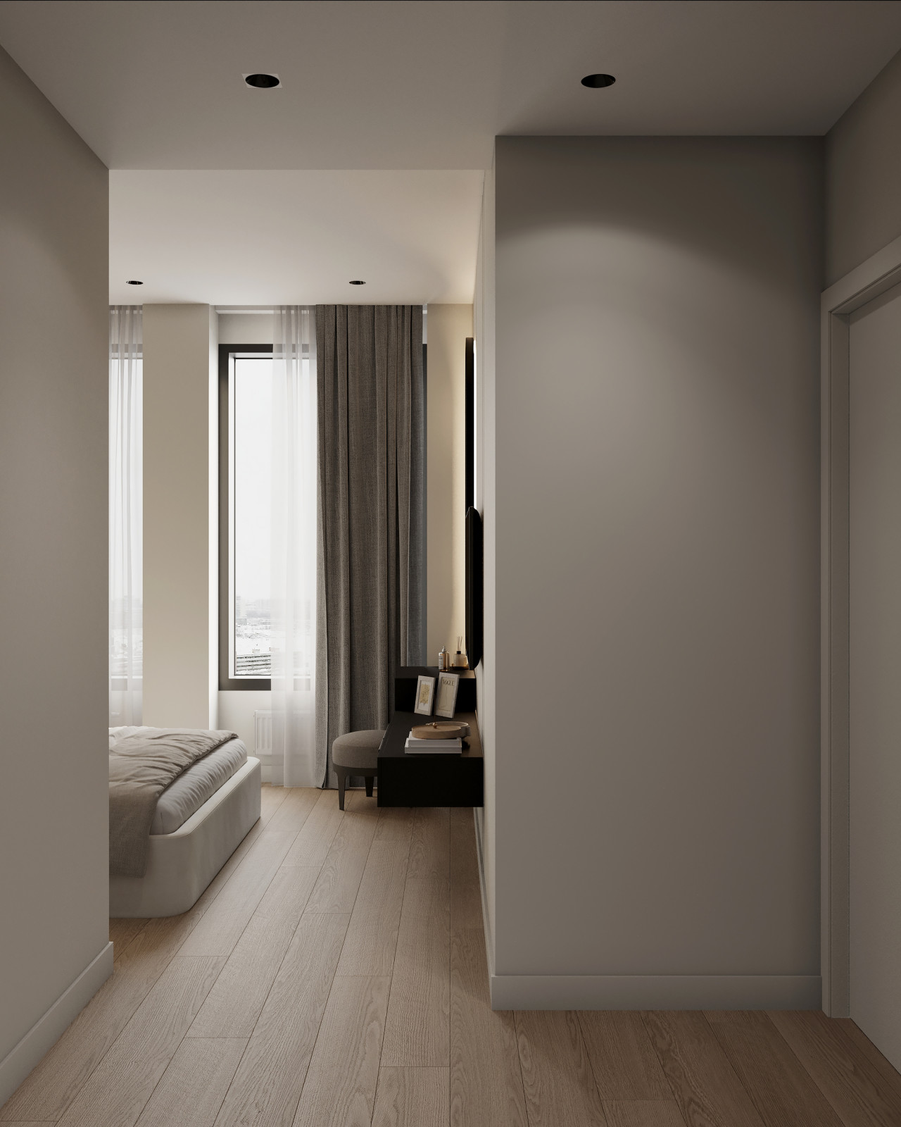 Современный интерьер для активной пары в квартире 85 м² в Москве