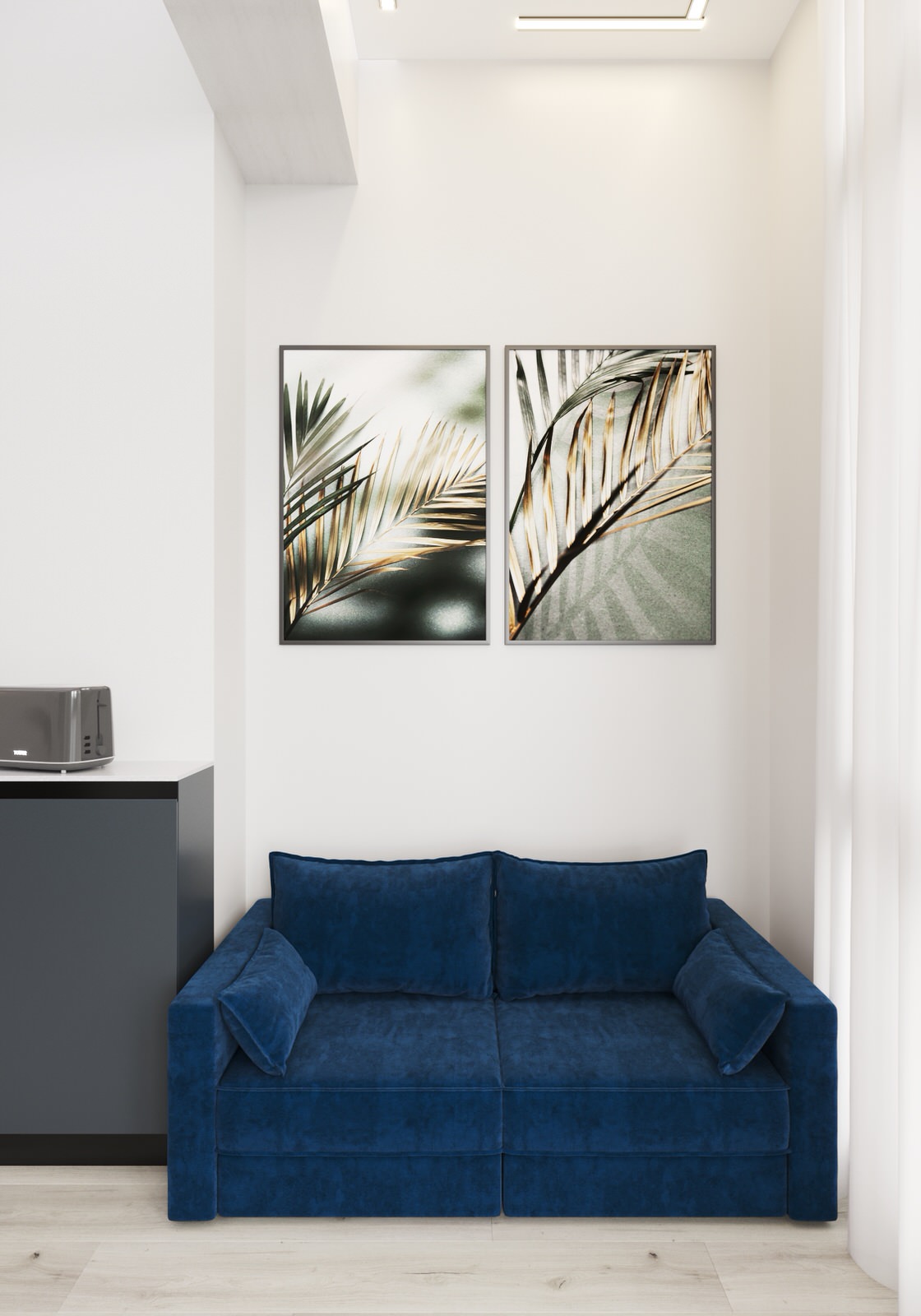 Двухкомнатная квартира общей 69 м2 в ЖК "Гагаринские высотки"