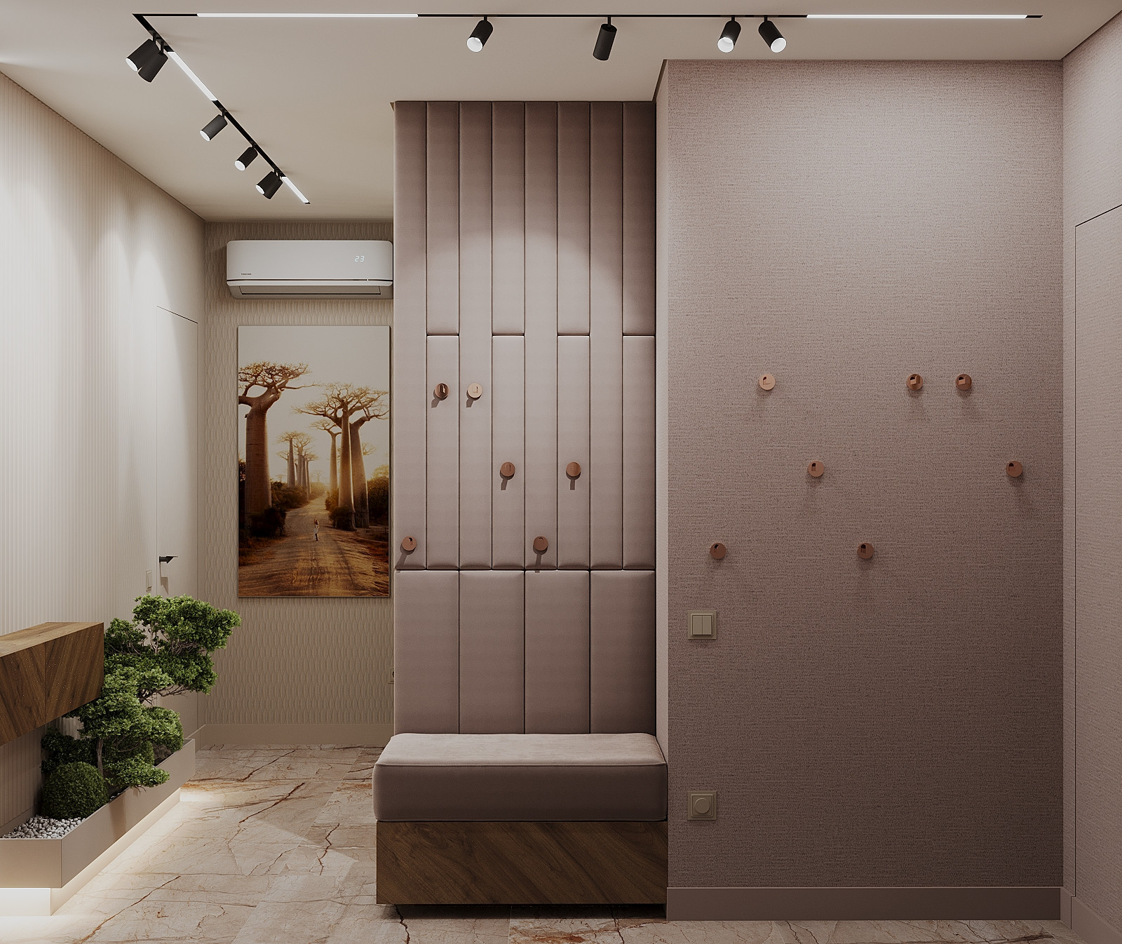 Интерьер 4-ёх комнатной квартиры_ "EHTNO TERRA_COTTA"