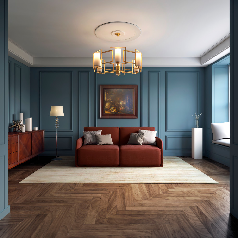 Обложка проекта: Новая классика. Проект гостиной.