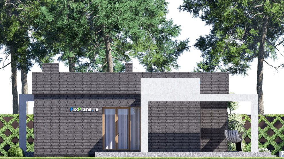 Проект одноэтажного дома 14х12м S119м2 F-16325