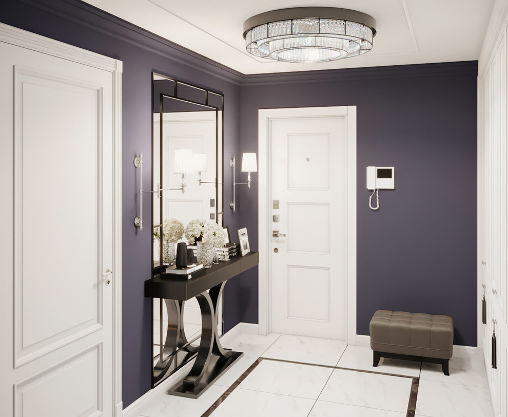 Проект квартиры 77 кв.м. с камином