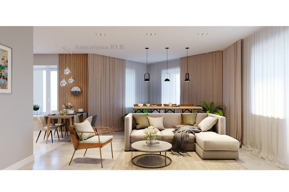 Кухня-гостиная, г. Томск, 2021 г.