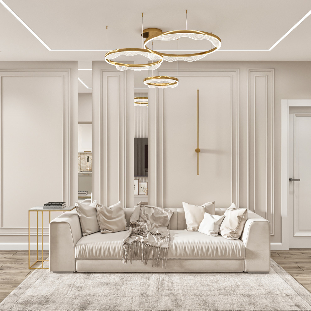 Обложка проекта: Дизайн квартиры в стиле неоклассика. ЖК Павловского