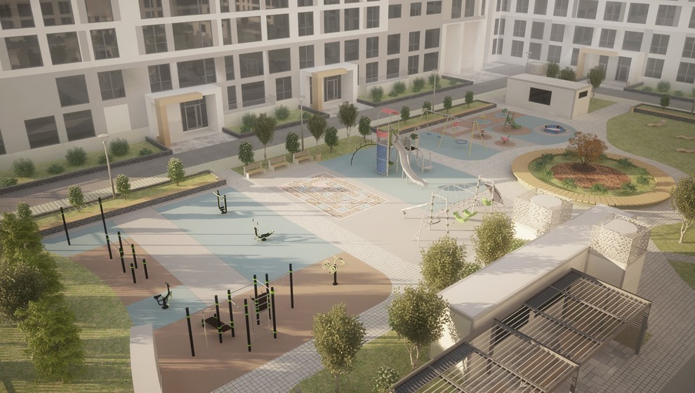 Эскизный проект благоустройства территории квартала "Новин" ГП4