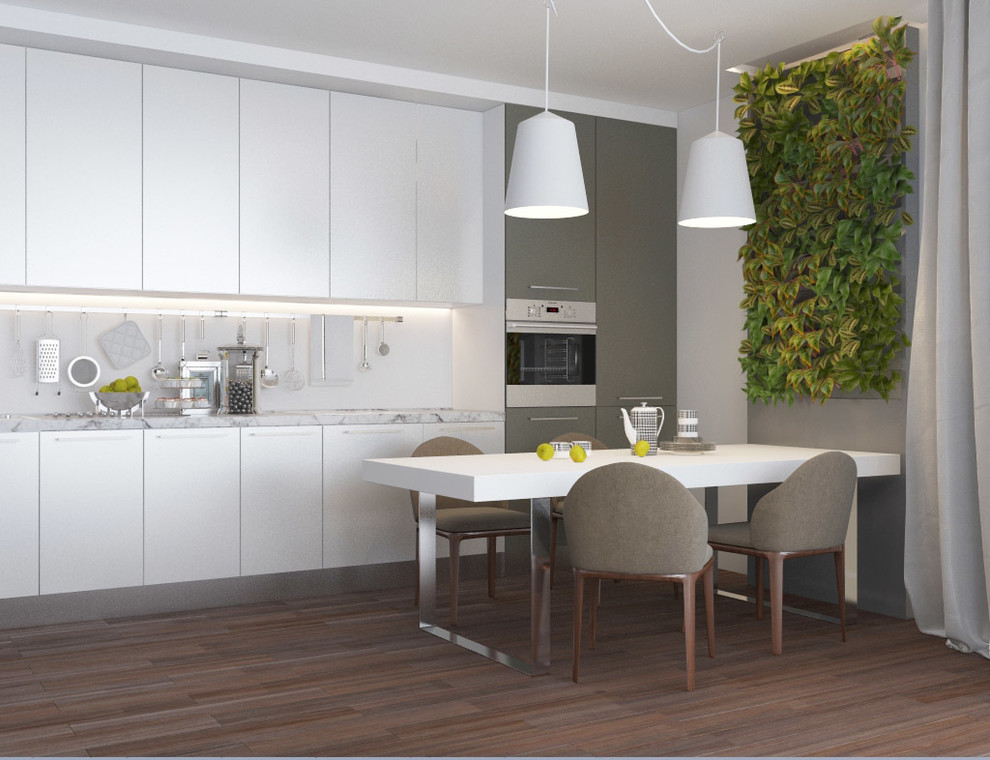 Обложка проекта: Уютная кухня-гостиная