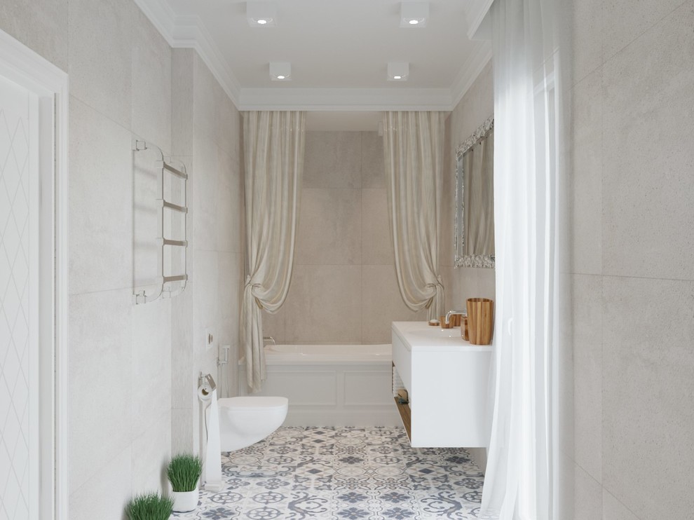 Обложка проекта: Визуализация ванной комнаты для частного коттеджа