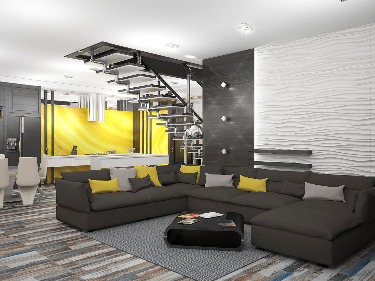 Квартира в современном стиле 260м.кв.