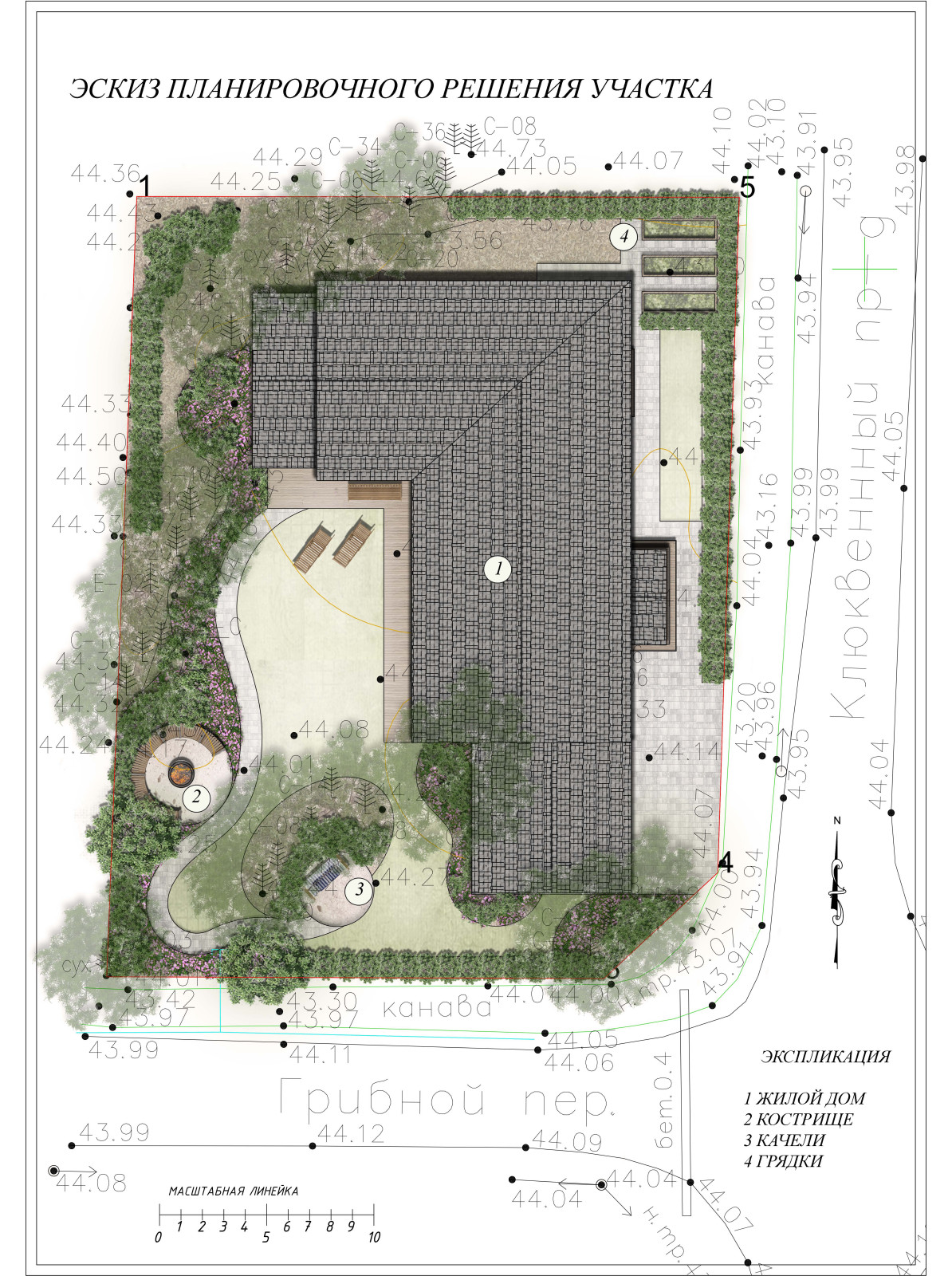 Эскизы участков в лесной зоне 2020 г.
