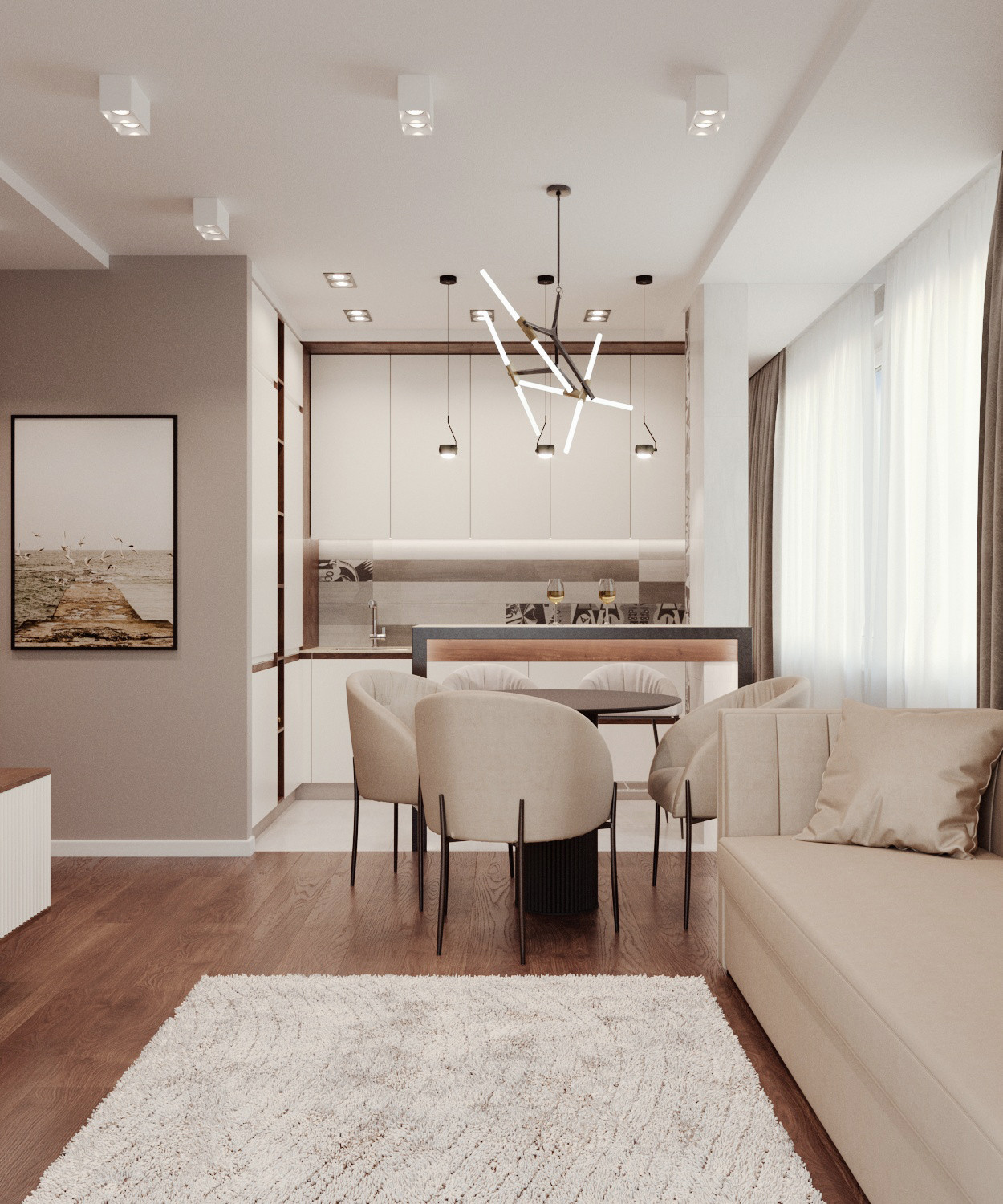 Кухня-гостиная