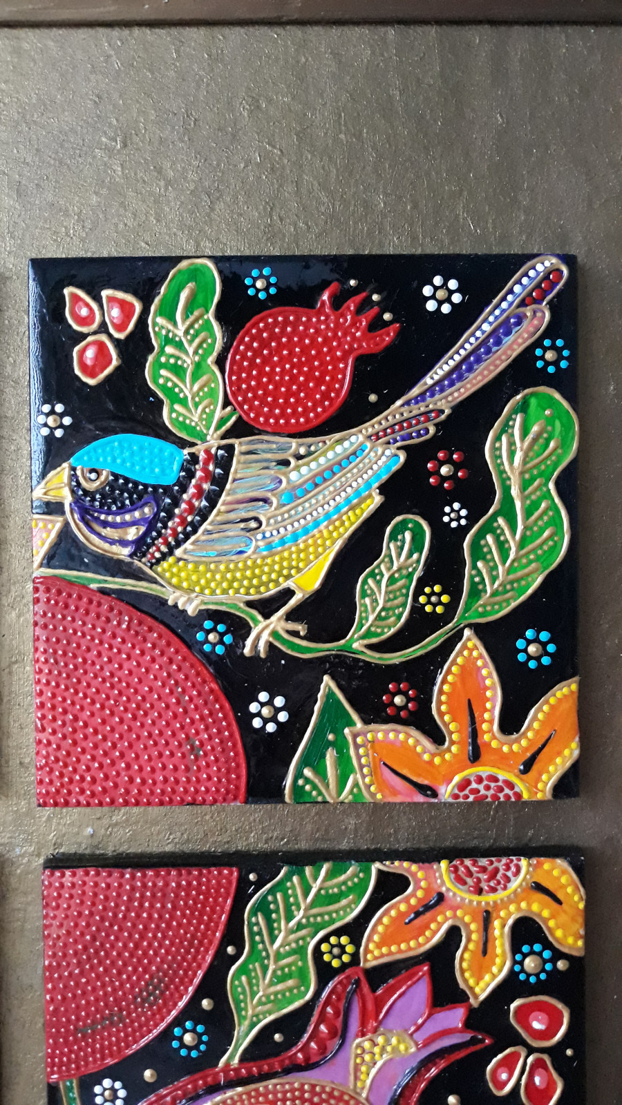 Панно "Гранатовый сад"