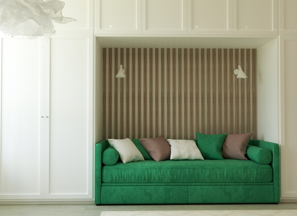 Квартира в оттенках серого и зеленого