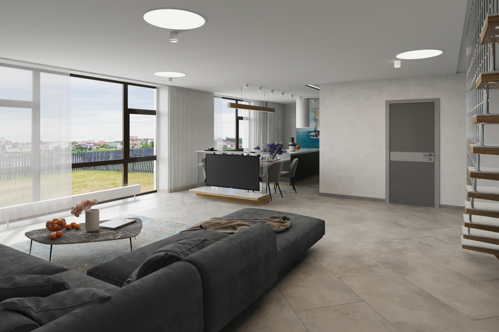 интерьер таунхауса