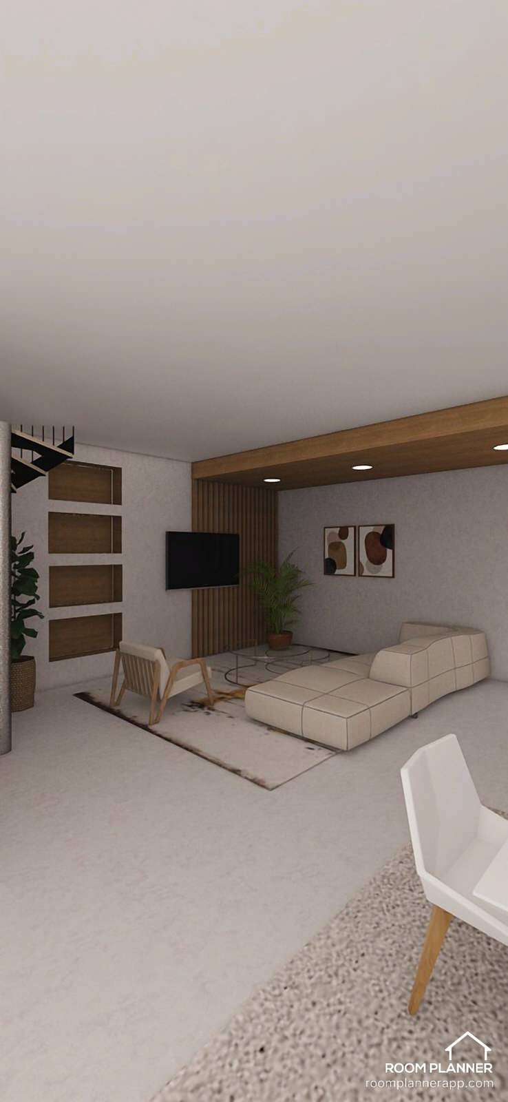 Обложка проекта: kitchen connected to the living room and dining room, soft minimalism and enviro