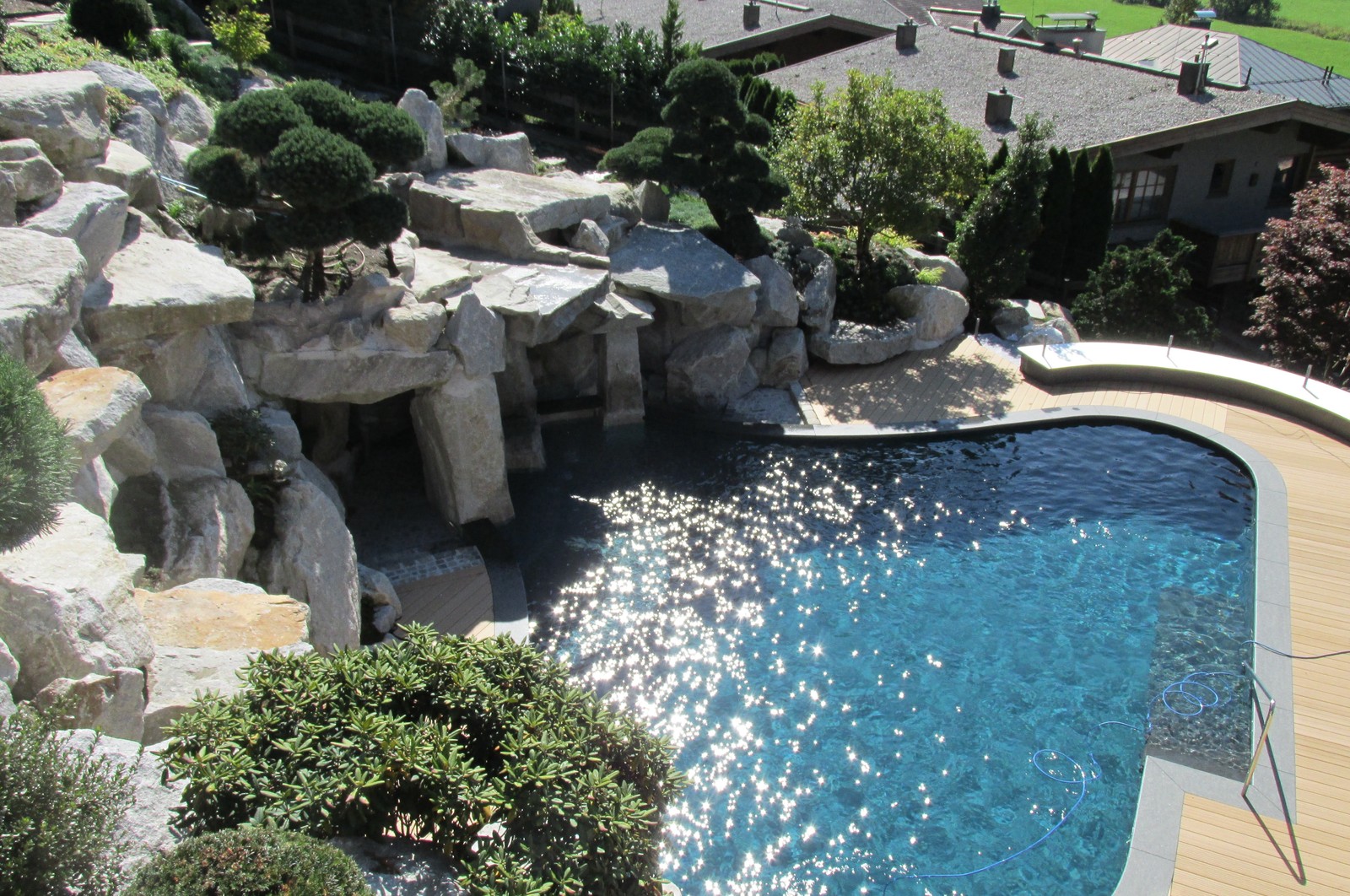 Japanese style garden design & Waterfall construction in Tyrol