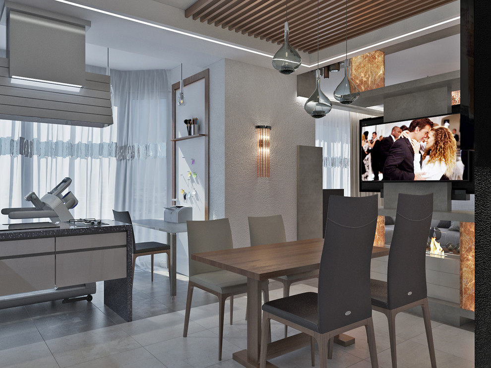 Квартира в смешанном стиле Лофт&АртДеко