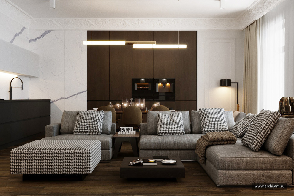 Обложка проекта: Кухня-остиная