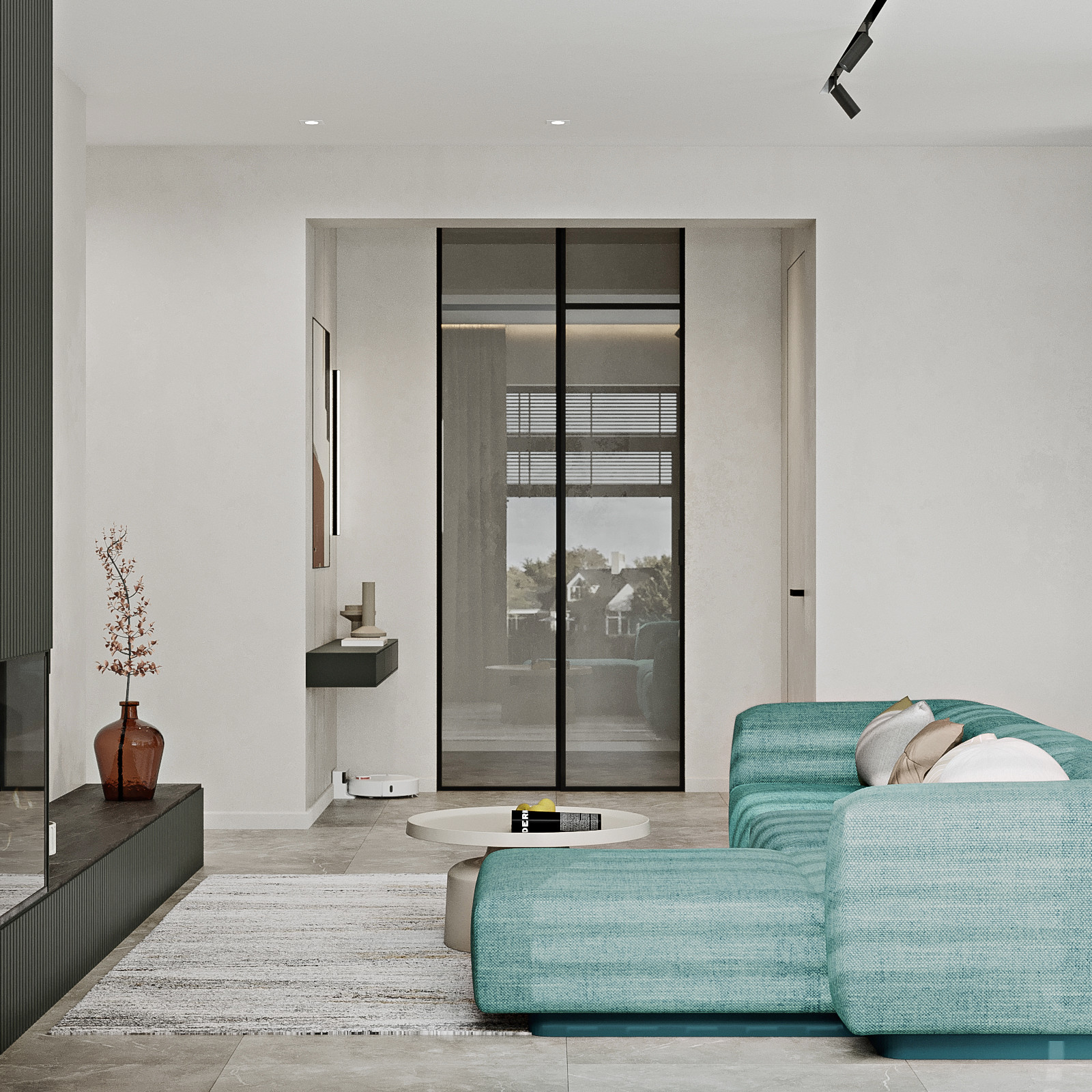 КП Первозванный 1, кухня-гостиная (вариант 3)