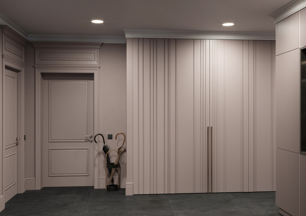 Кабинет в винных тонах