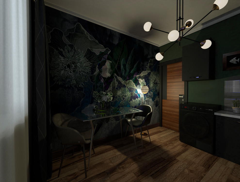 Однокомнатная квартира 34 кв.м. в трёх стилистических решениях.