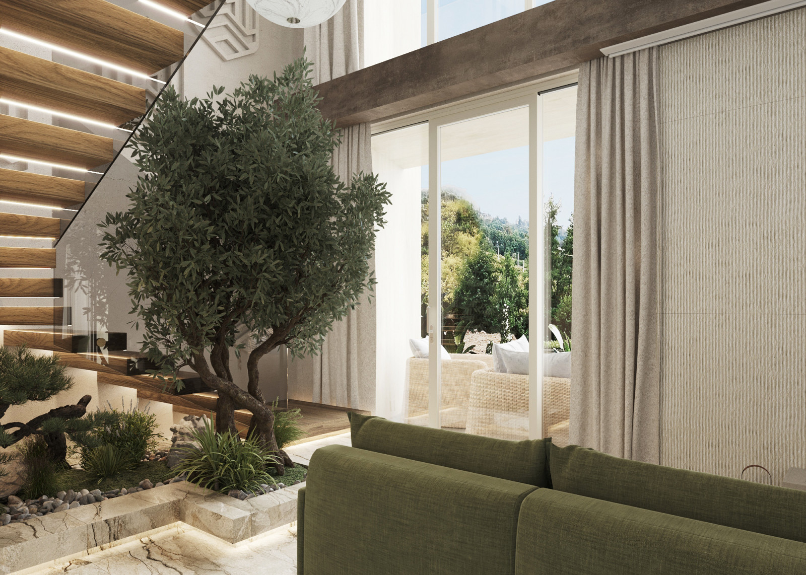 Интерьер 2-ух этажной MINIVILLI.terra