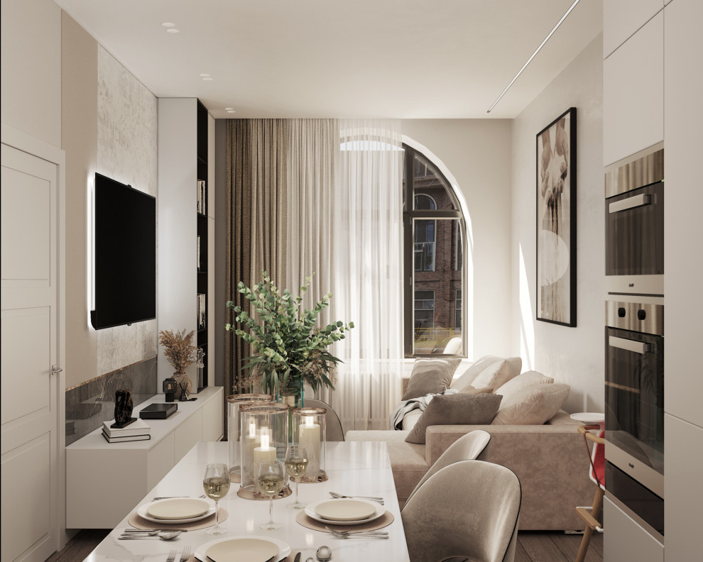 Обложка проекта: Квартира 174 м² ЖК «Серебряный парк»