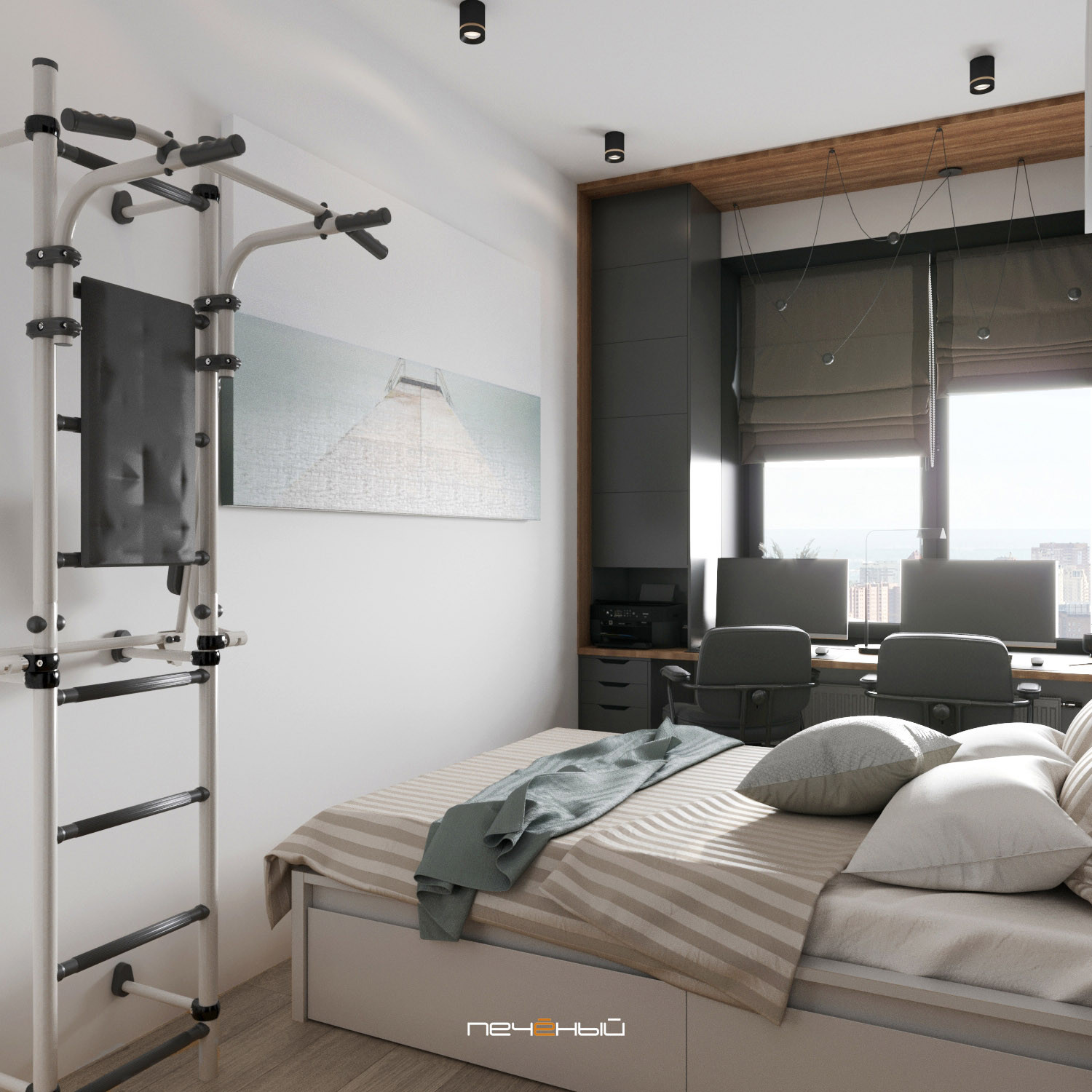 Очередной дизайн-проект трёхкомнатной квартиры