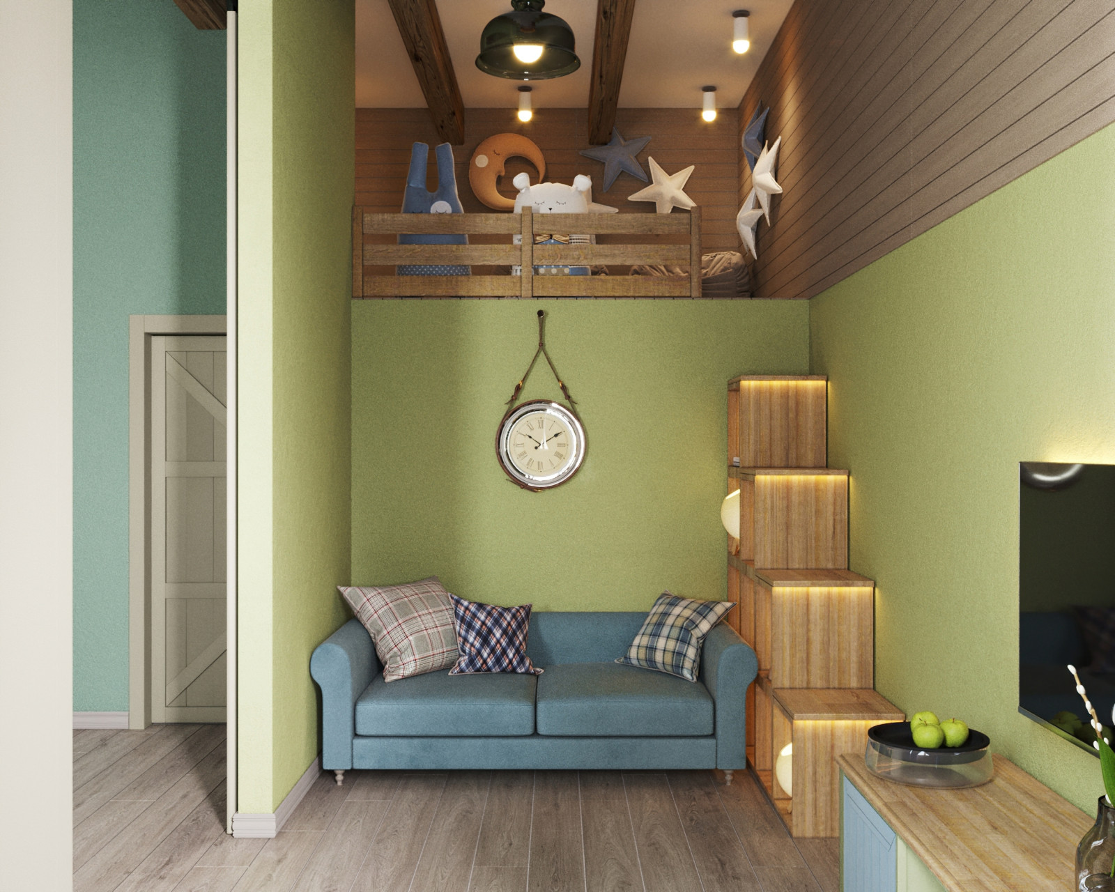 Интерьер квартиры в стиле кантри