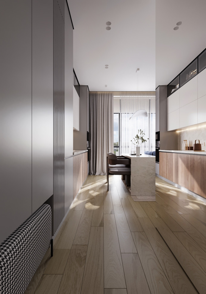 Обложка проекта: Гостиная в ЖК Метрополия