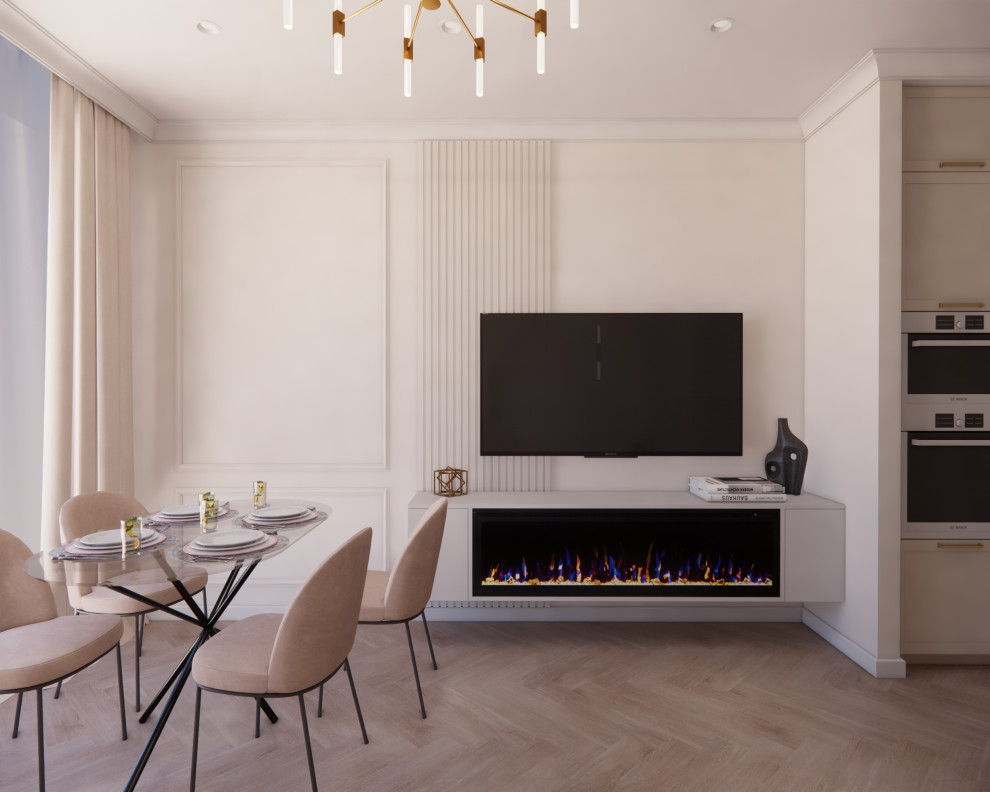 Современная кухня-гостиная