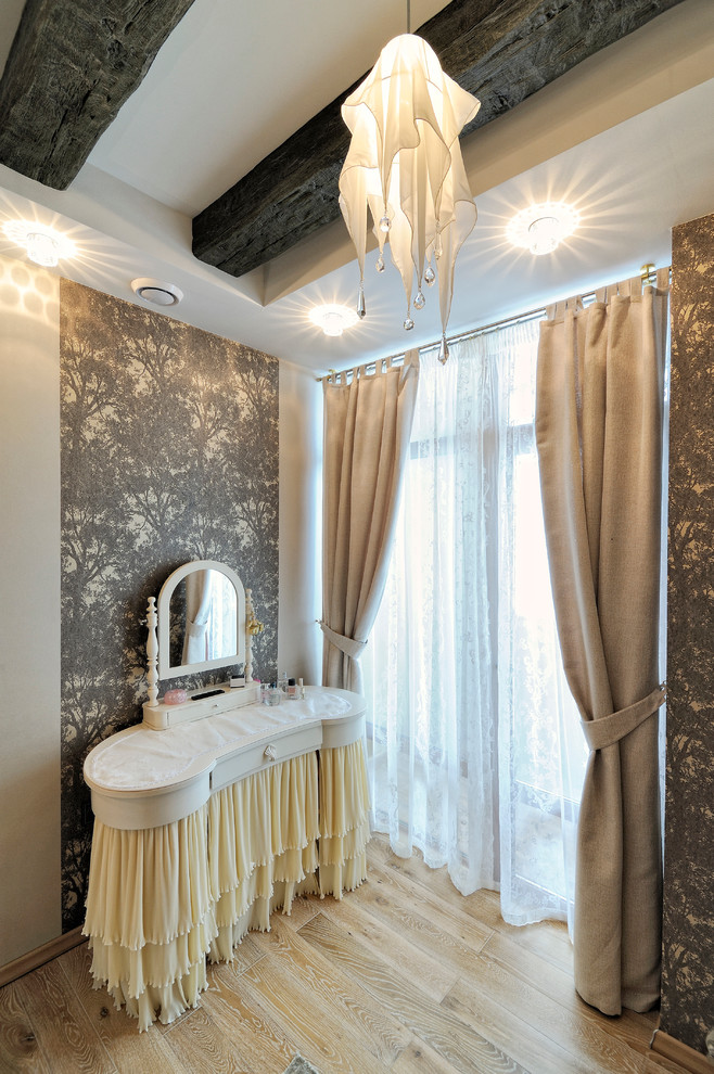 спальня для девушки в эко стиле