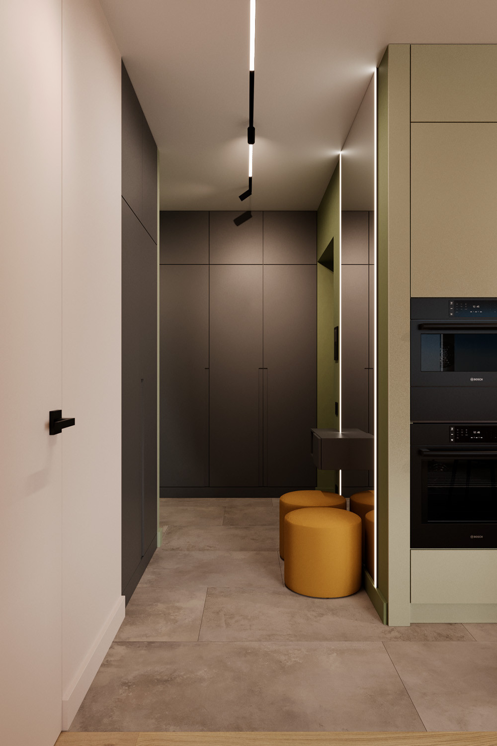 Евро трехкомнатная квартира в современном стиле ЖК Атмосфера