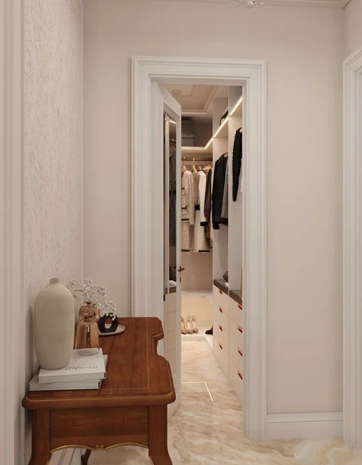 Светлая квартира 112,55 м² в современном стиле