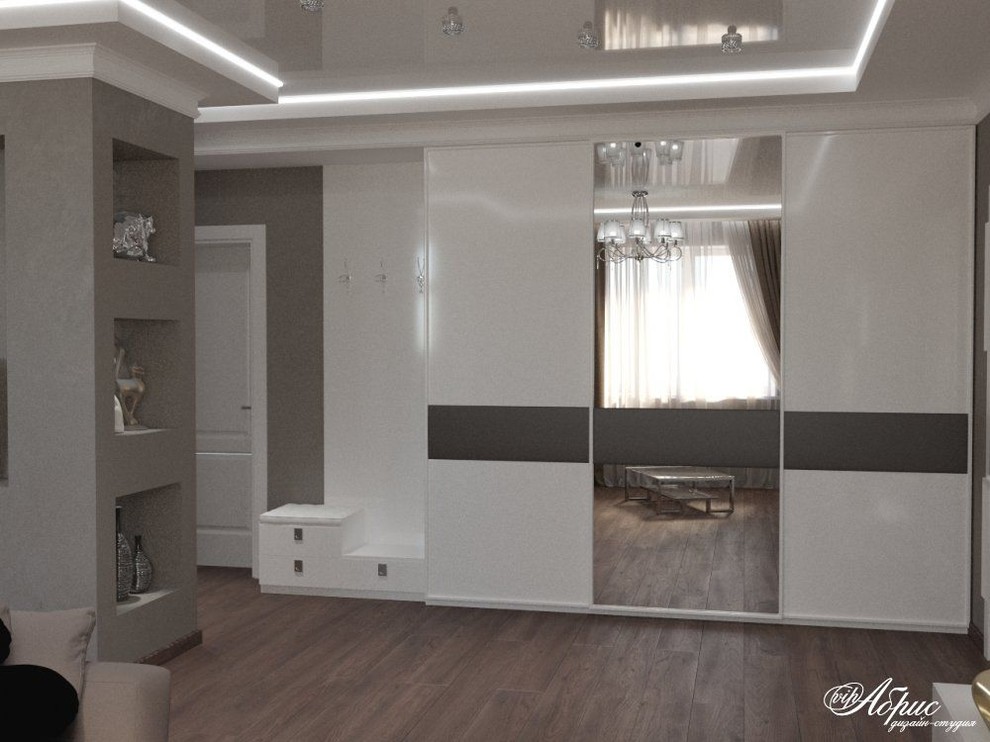 Дизайн двухкомнатной квартиры с совмещенной кухней и гостиной