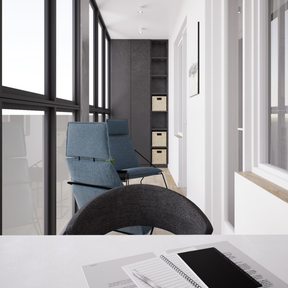 Проект интерьера квартиры со спальней-нишей