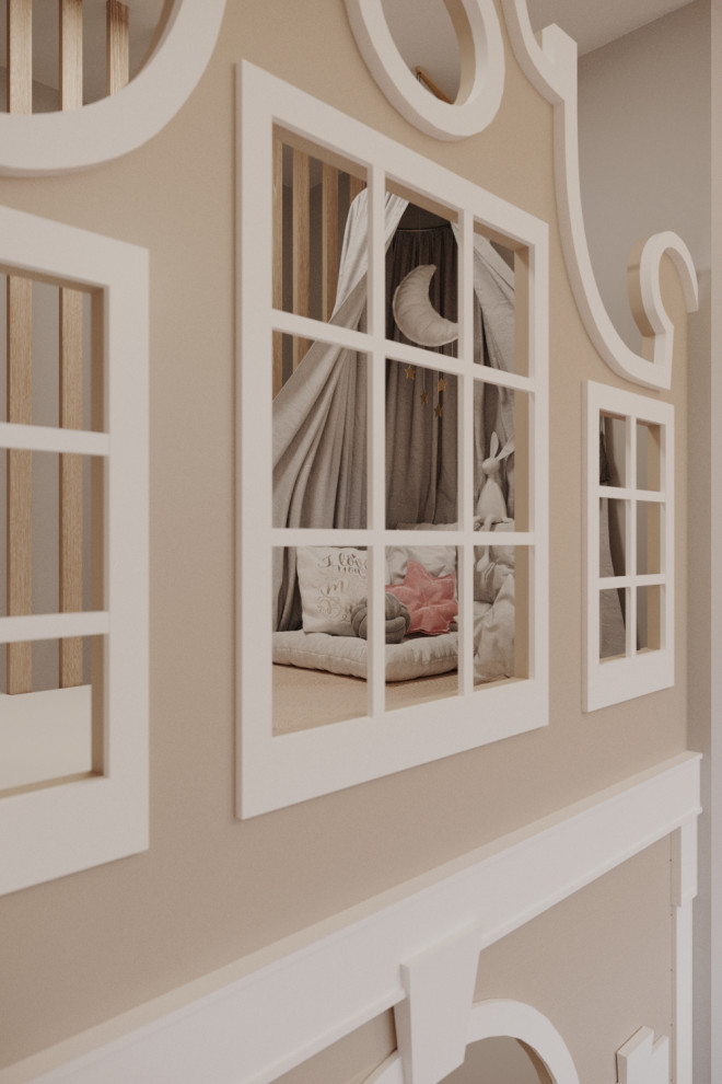 Дизайн проект квартиры в стиле легкая классика ЖК Сердце столицы