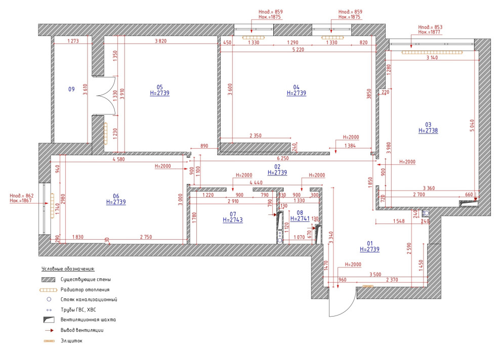 Проект Квартиры 90кв.м в Екатеринбурге
