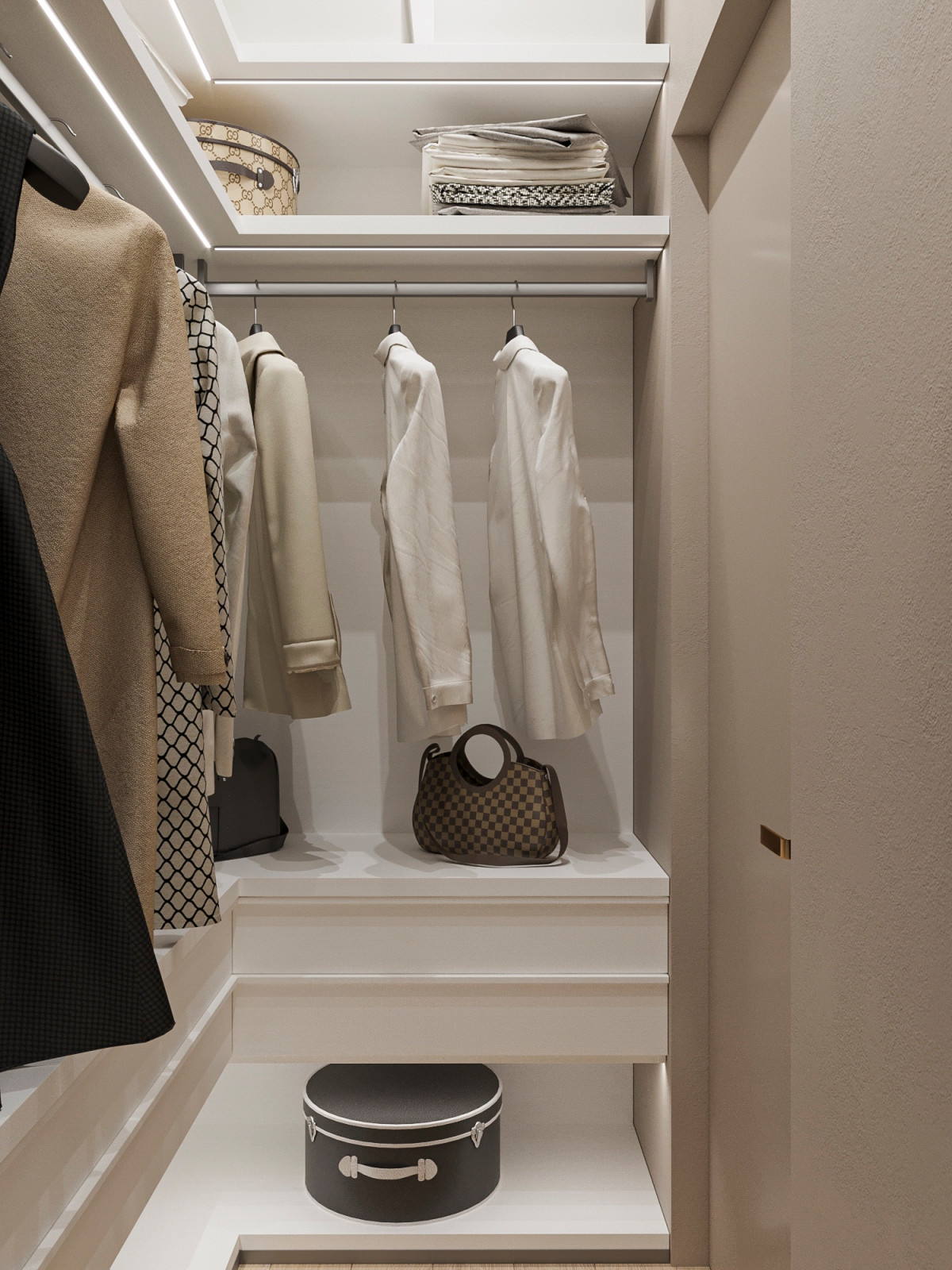 Гардеробная в таунхаусе