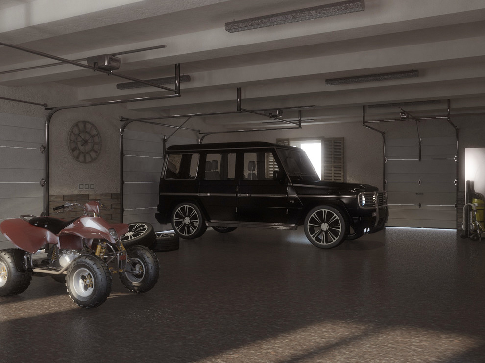 ЖИЛОЙ ДОМ ДЛЯ ОБСЛУЖИВАЮЩЕГО ПЕРСОНАЛА С ГАРАЖОМ НА 3 АВТОМОБИЛЯ