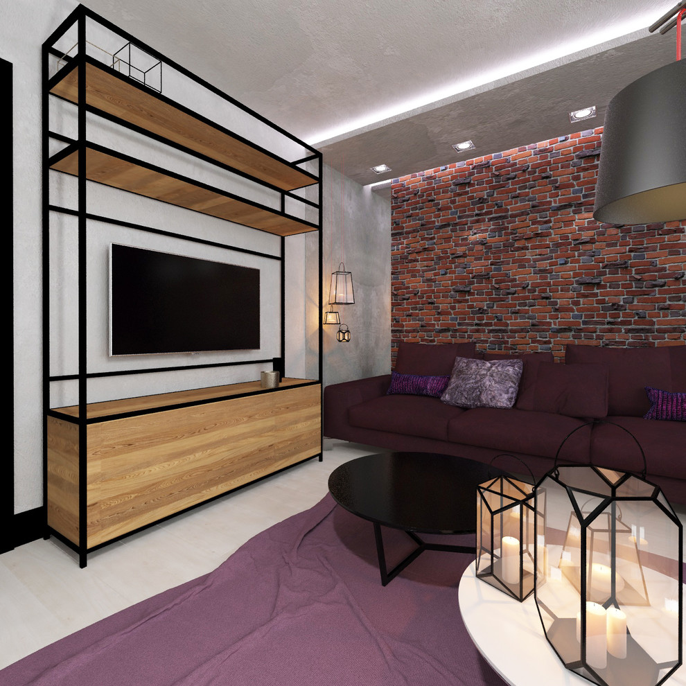 Дизайн кухни-гостиной в стиле LOFT