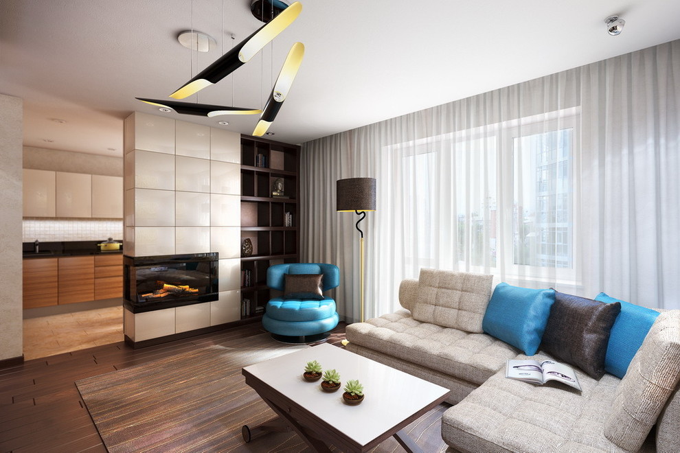 Дизайн интерьера двухкомнатной квартиры в новостройке по ул. Калинина