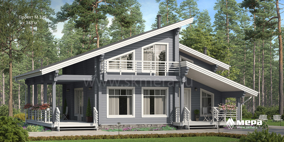 Современные дома из клееного бруса