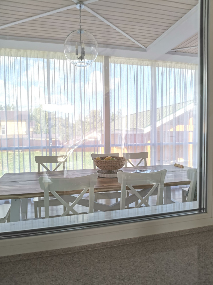 Кухня в сиреневой дымке