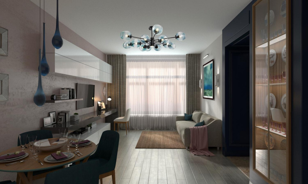 Проект квартиры "Капучино и МОРЕ"