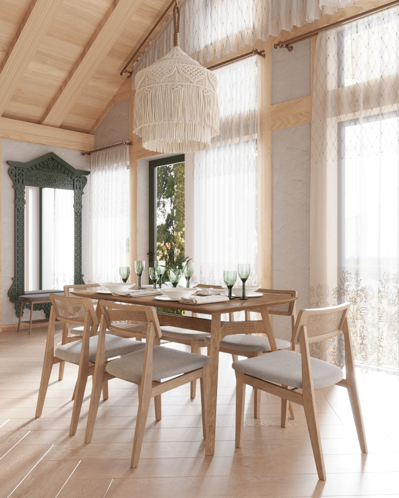 Обложка проекта: Визуализация кухни-гостиной для дома в стиле Фахверк в гостиничном комплексе