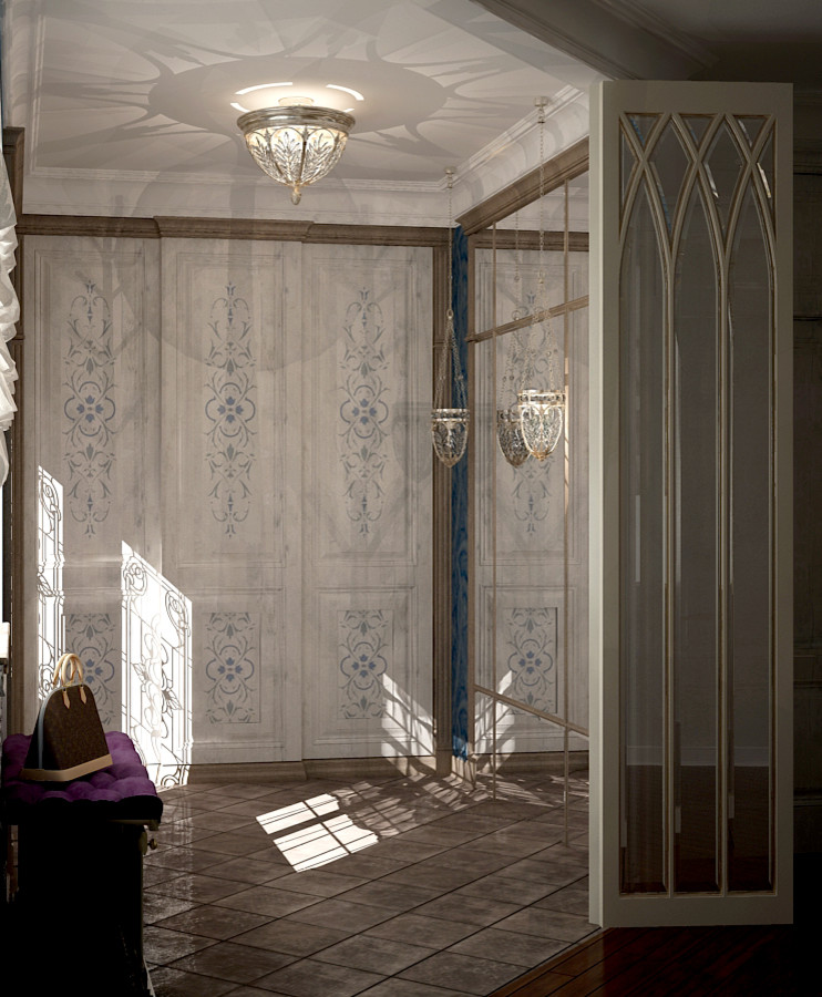 Интерьер холла в частном доме