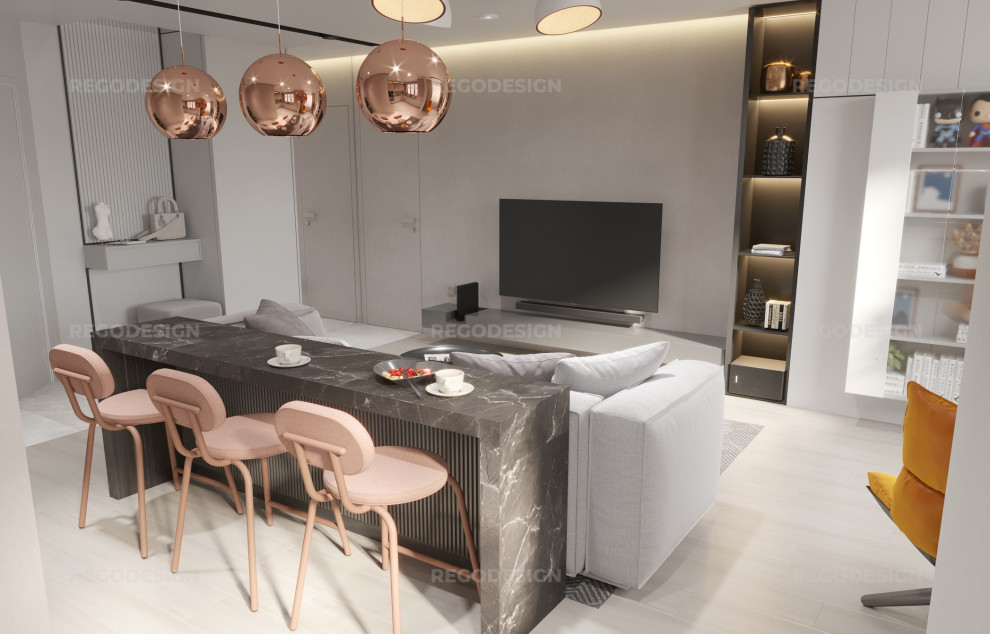 Обложка проекта: № 53 ДИЗАЙН КВАРТИРЫ 54 КВ.М. УЛ. СУХОПУТНАЯ