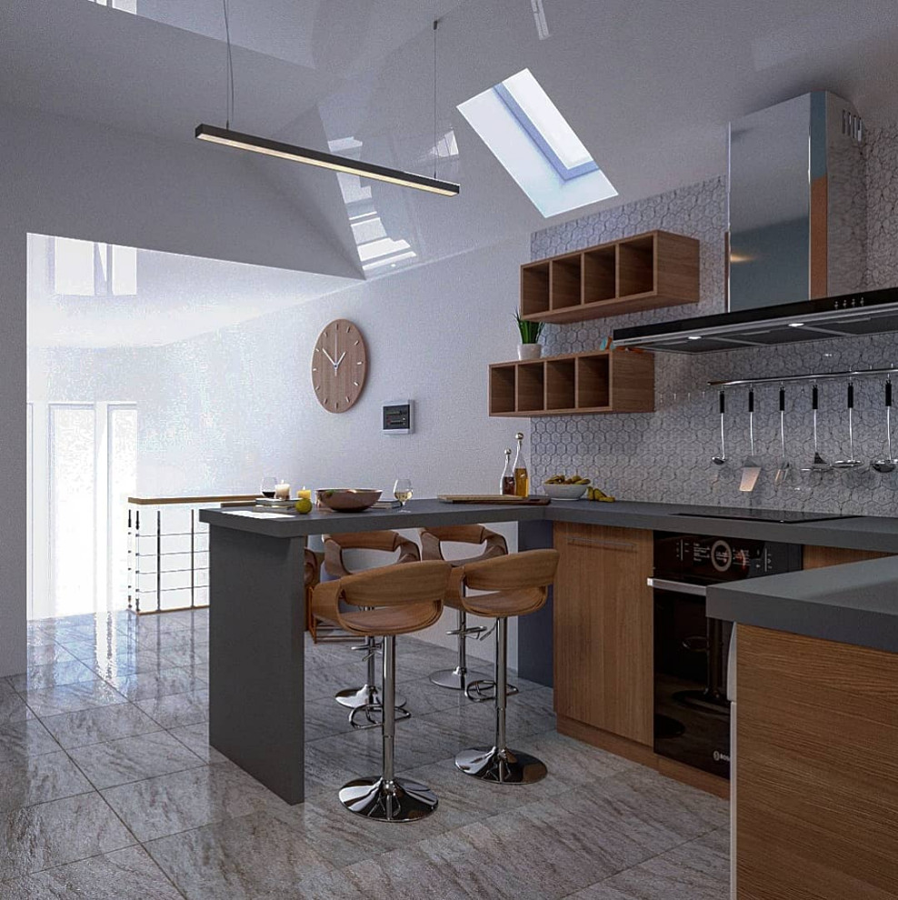 Обложка проекта: кухонная зона в хостеле