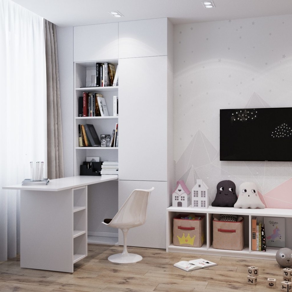 Обложка проекта: Детская комната 16,27 кв.м для девочки